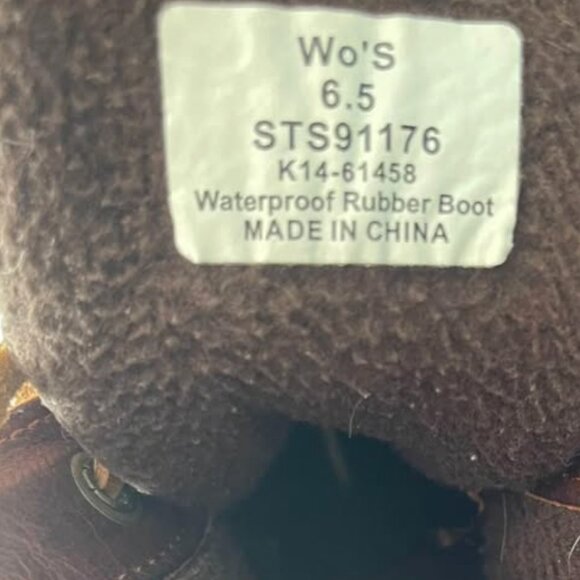 Sperry Saltwater Leather Waterproof Duck Boots Womens size 6.5 - Picture 5 of 8